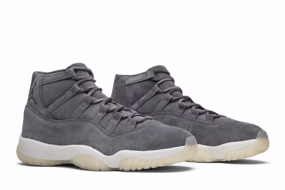 Air Jordan 11 Premium Grey Suede, view 9