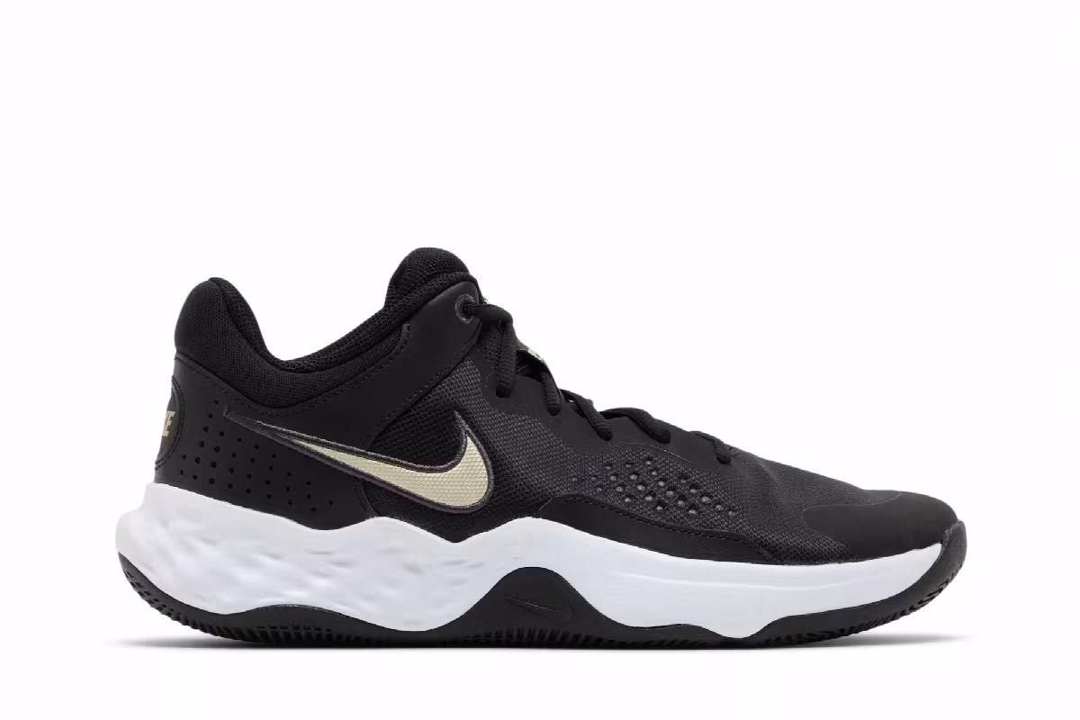 Nike Fly.By Mid 3 Black Metallic Gold Star, view 2