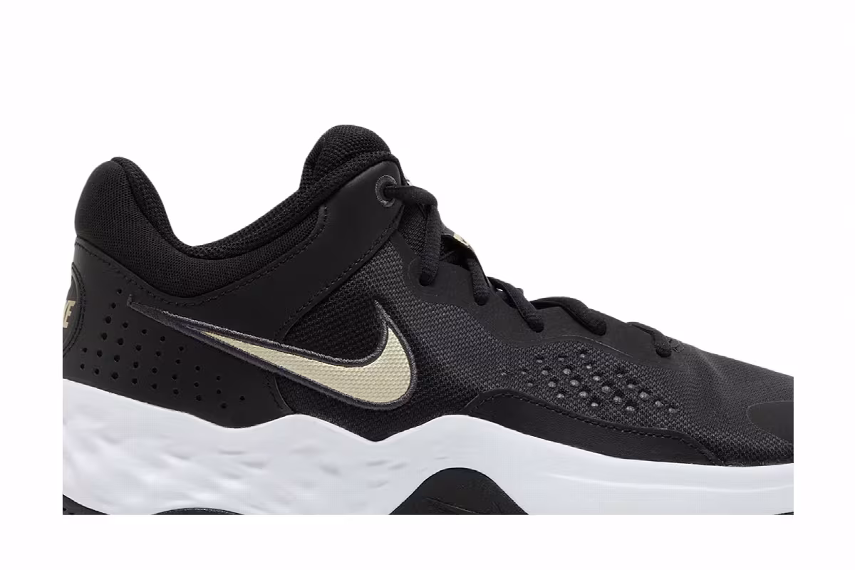 Nike Fly.By Mid 3 Black Metallic Gold Star, view 3