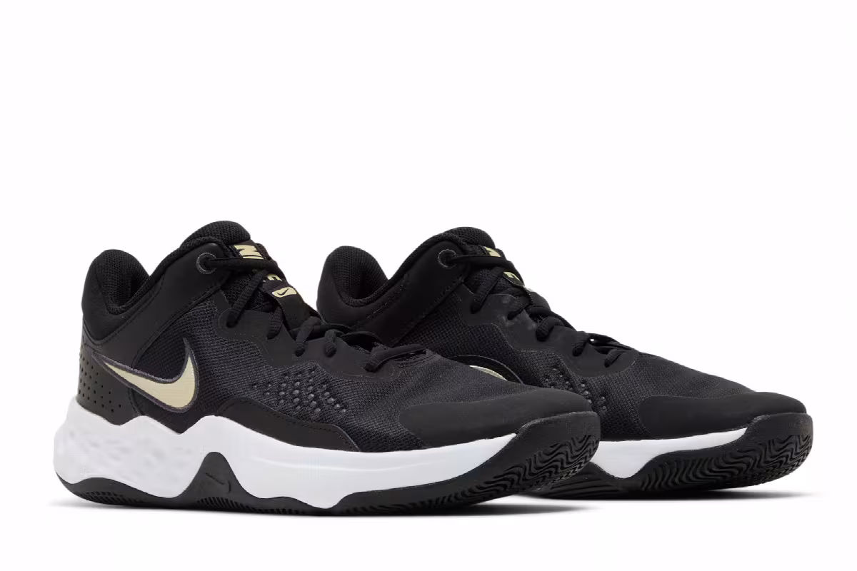 Nike Fly.By Mid 3 Black Metallic Gold Star, view 9