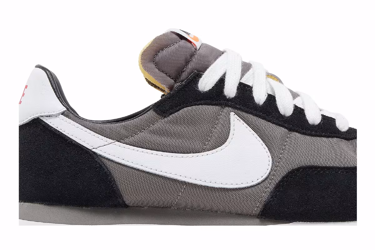 Nike Waffle Trainer 2 GS Flat Pewter Siren Red, view 3