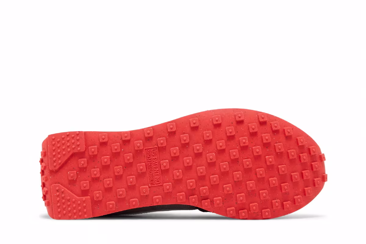 Nike Waffle Trainer 2 GS Flat Pewter Siren Red, view 5