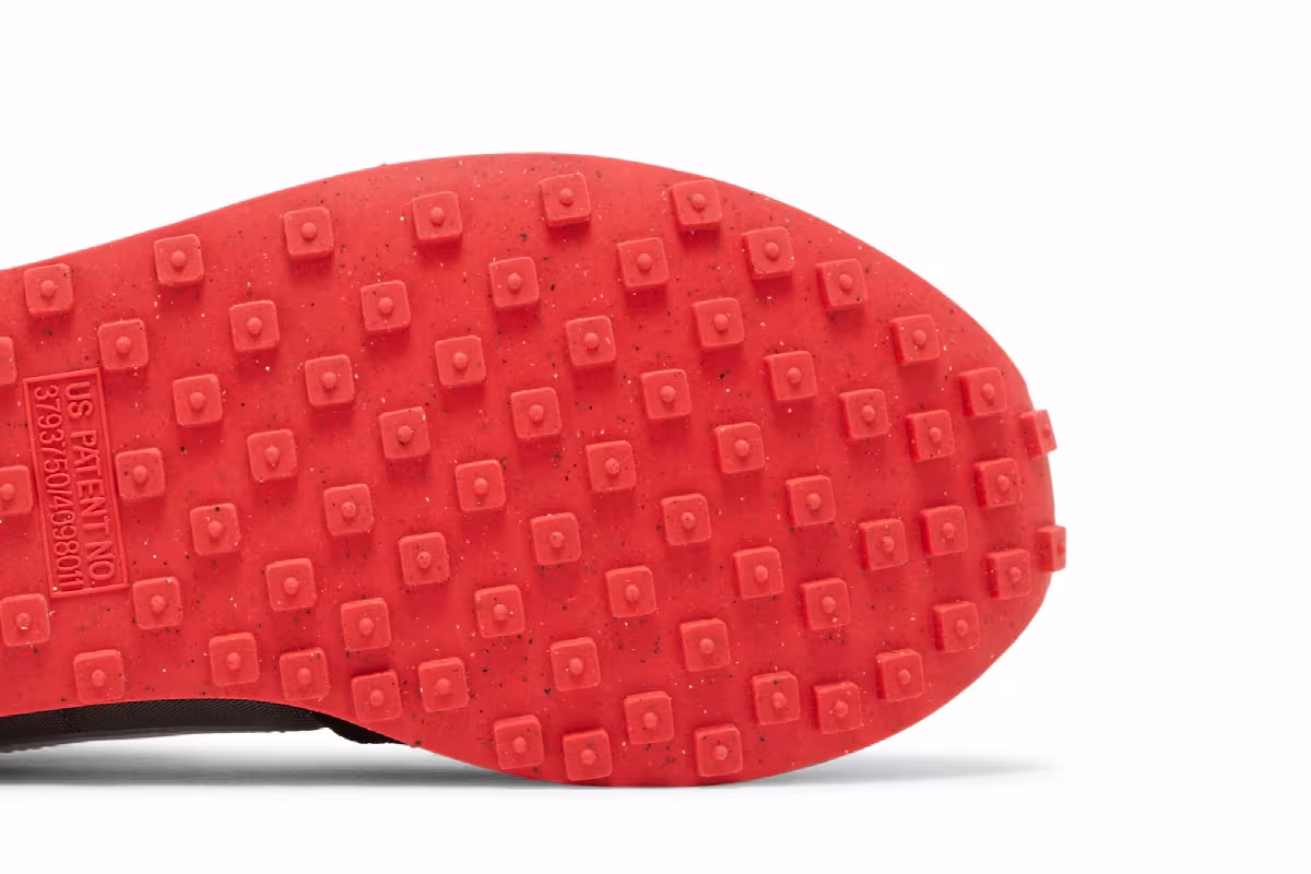 Nike Waffle Trainer 2 GS Flat Pewter Siren Red, view 6