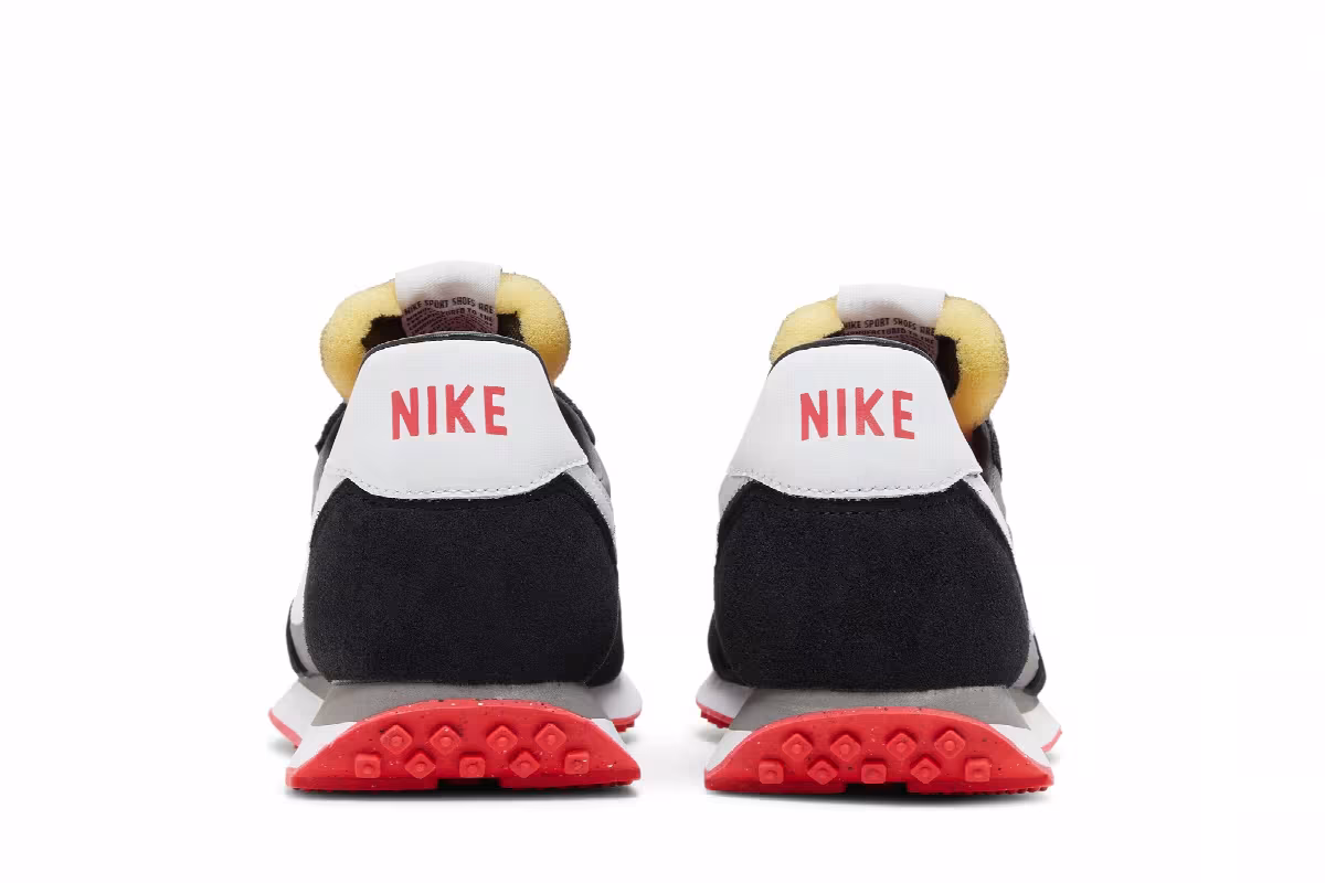 Nike Waffle Trainer 2 GS Flat Pewter Siren Red, view 7
