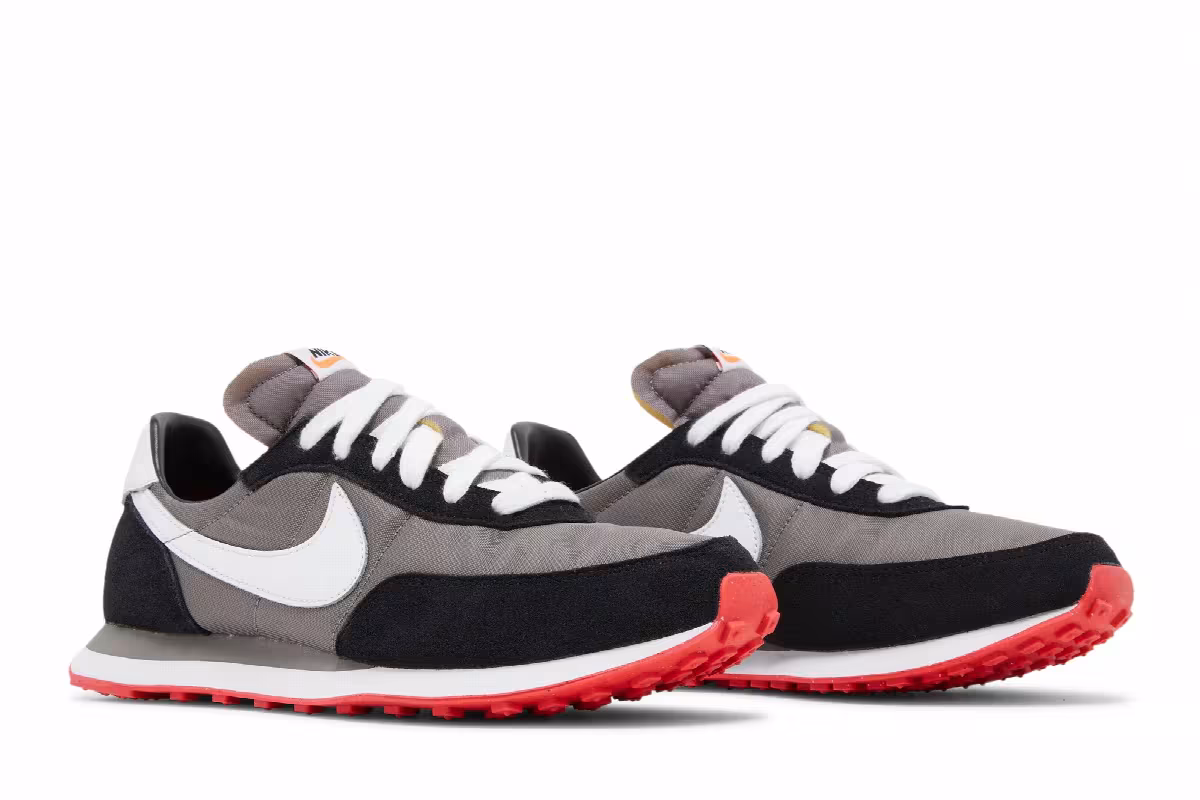 Nike Waffle Trainer 2 GS Flat Pewter Siren Red, view 9