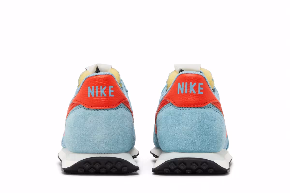 Nike Waffle Trainer 2 Worn Blue Team Orange, view 7