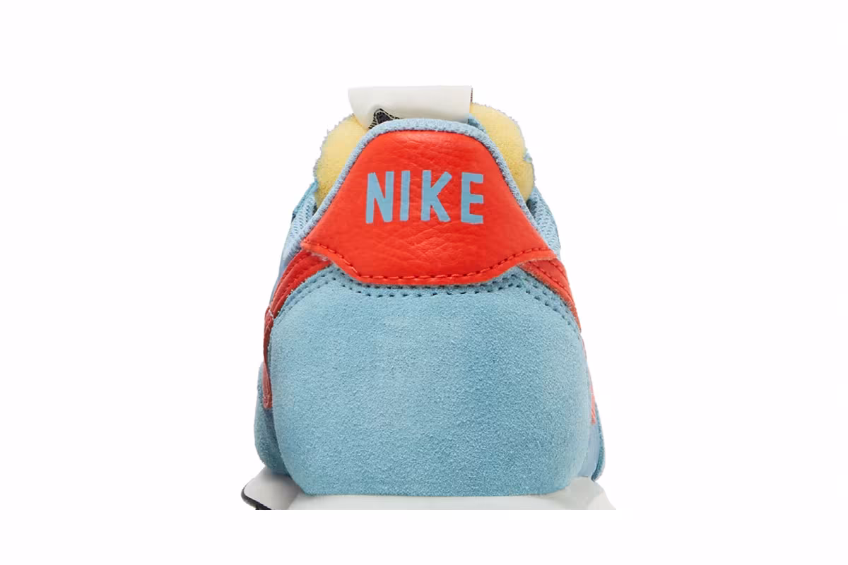Nike Waffle Trainer 2 Worn Blue Team Orange, view 8