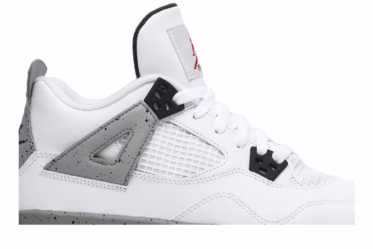 Air Jordan 4 OG BG White Cement 2016, view 3