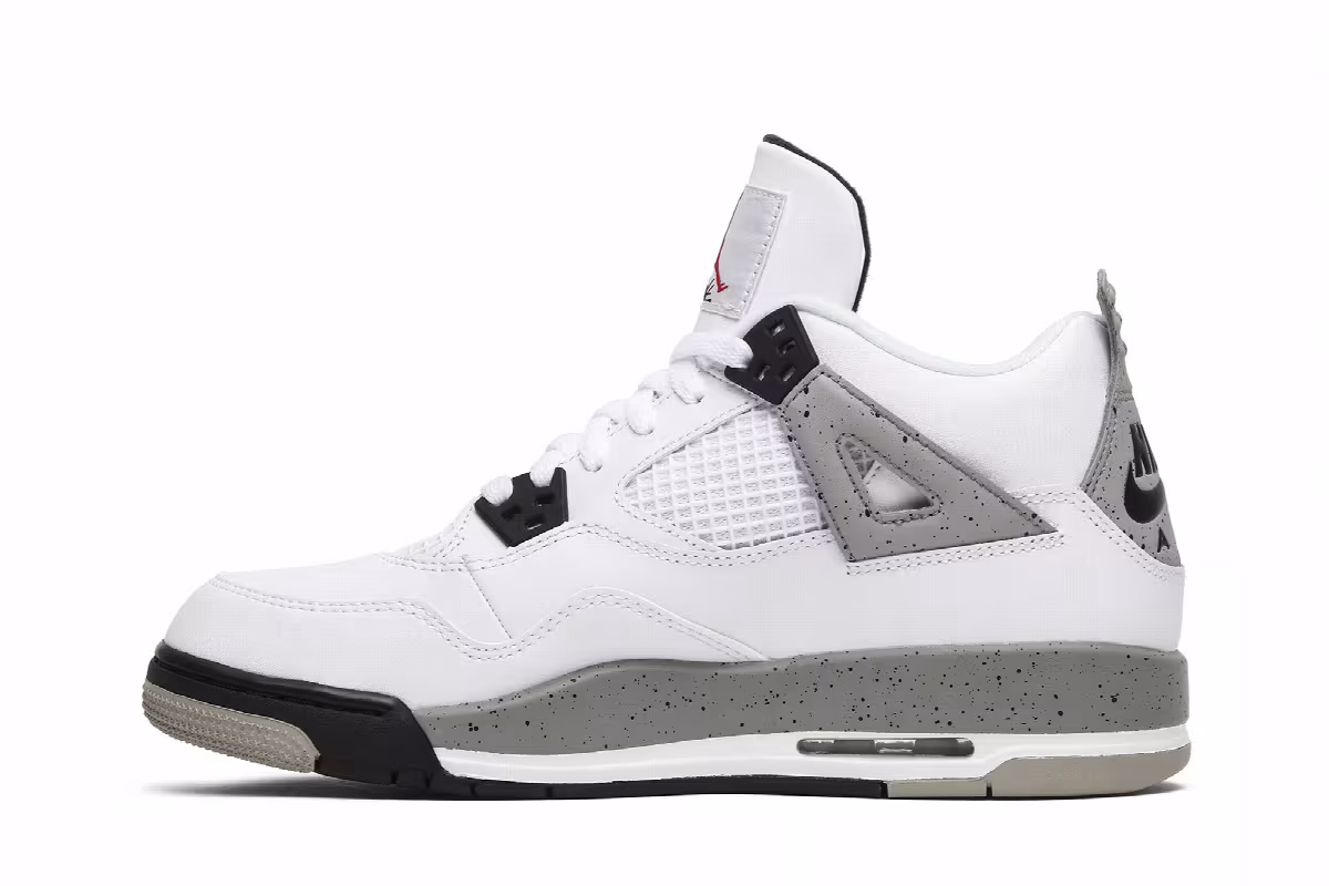 Air Jordan 4 OG BG White Cement 2016, view 4