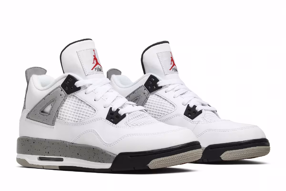 Air Jordan 4 OG BG White Cement 2016, view 9
