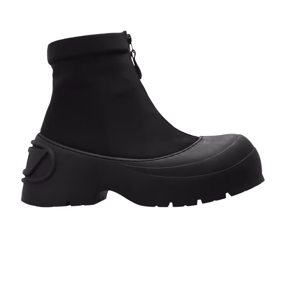 Diesel D-Donald CH Rubber-Trimmed Ankle Boot Black