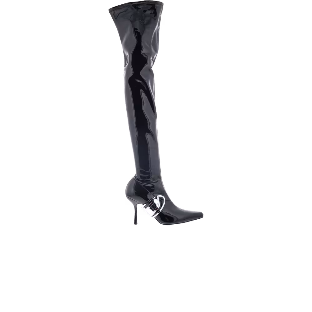 Diesel Women's D-Eclipse Thigh High Boot Black