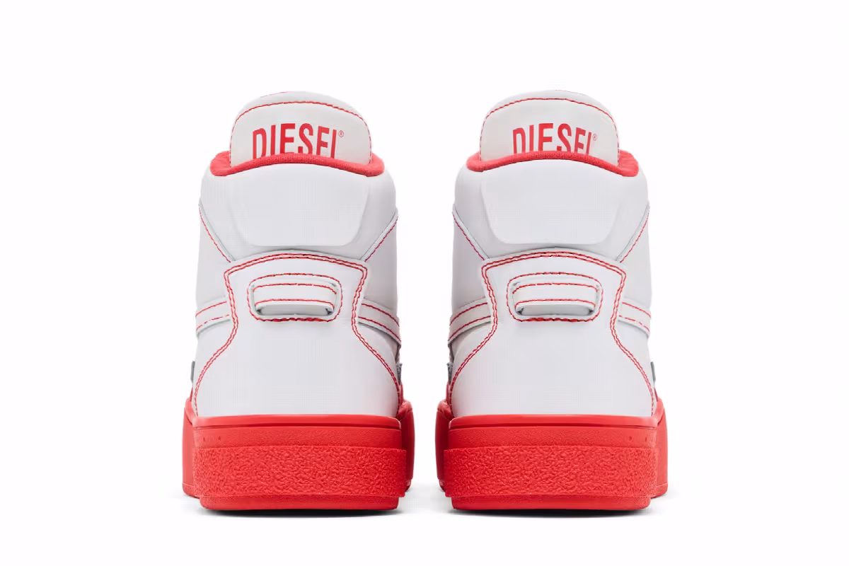 Diesel S-Ukiyo Mid X White Red, view 7