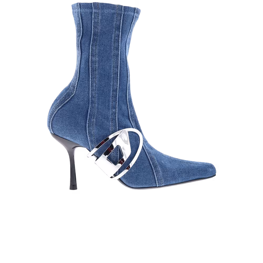 Diesel Women's D-Eclipse Ankle Boot Washed Denim