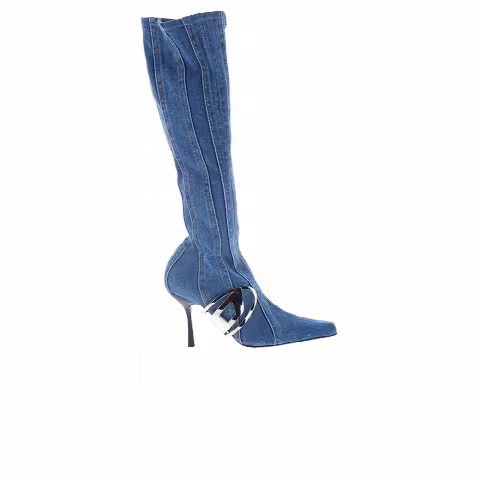 Diesel Wmns D-Eclipse Knee High Boot 'Washed Denim'