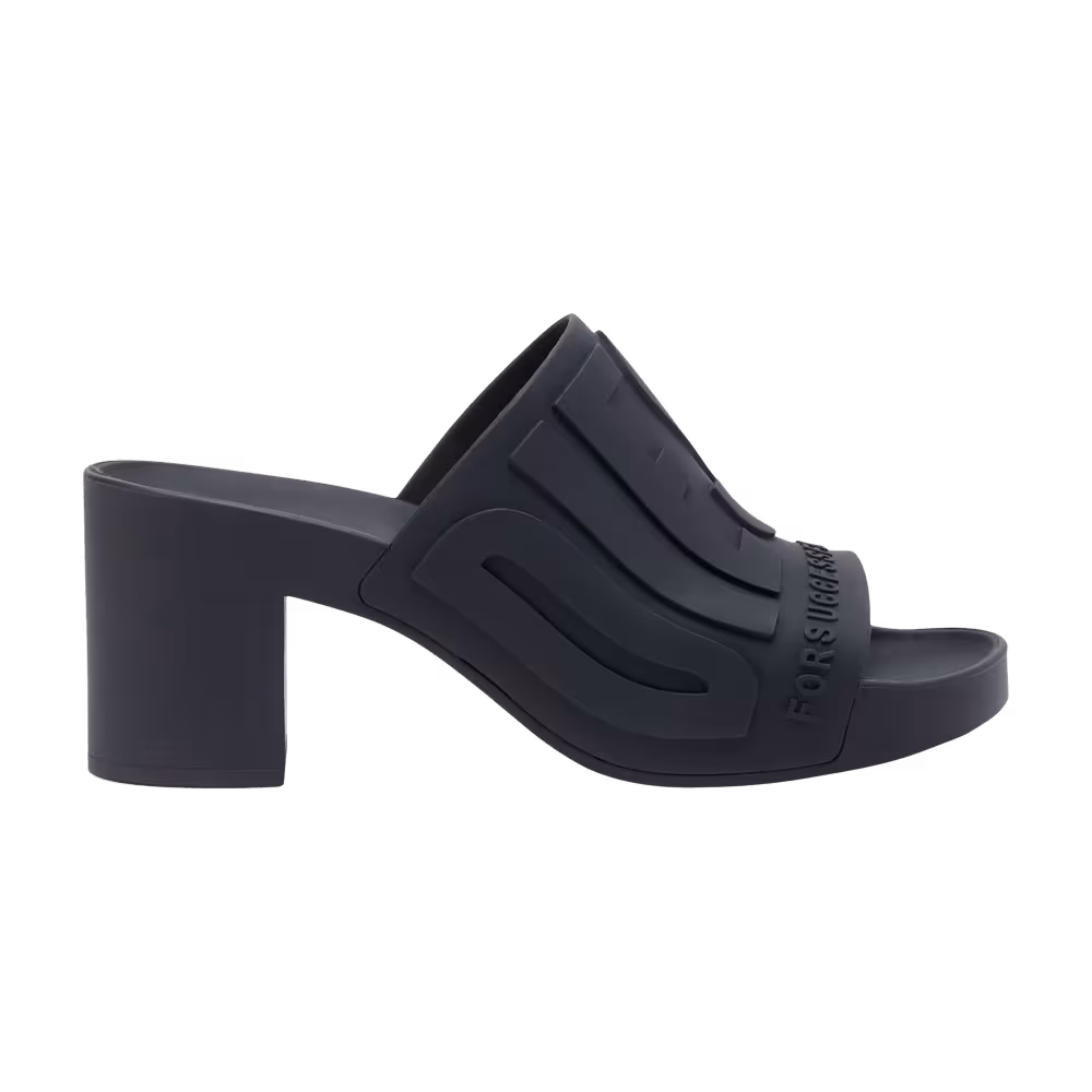 Diesel Women's Sa-Pamela H Heeled Rubber Pool Slide Black