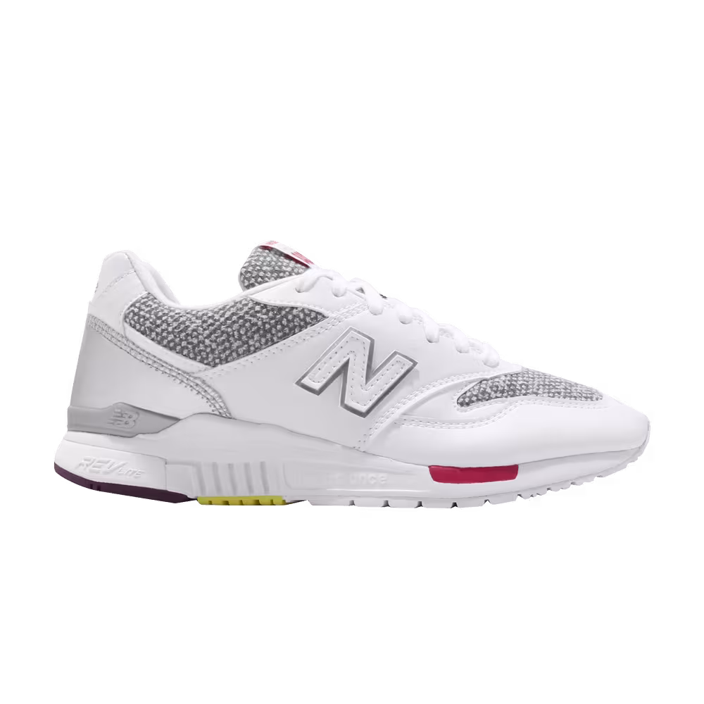 New Balance Women's 840 White Silver Grey Pink