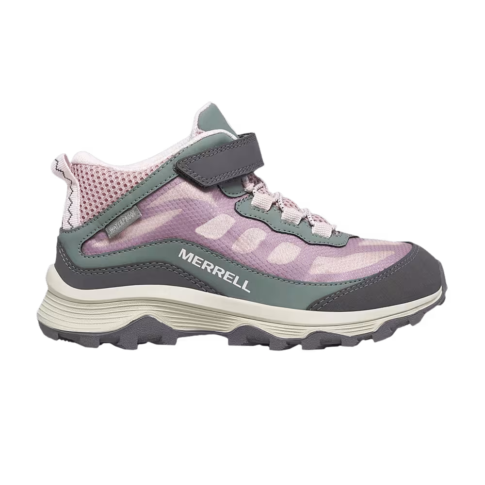 Merrell Moab Speed Mid AC Big Kid Dusty Pink Olive