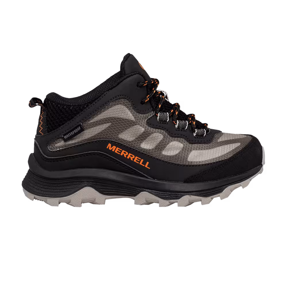 Merrell Moab Speed Mid Big Kid Black Orange
