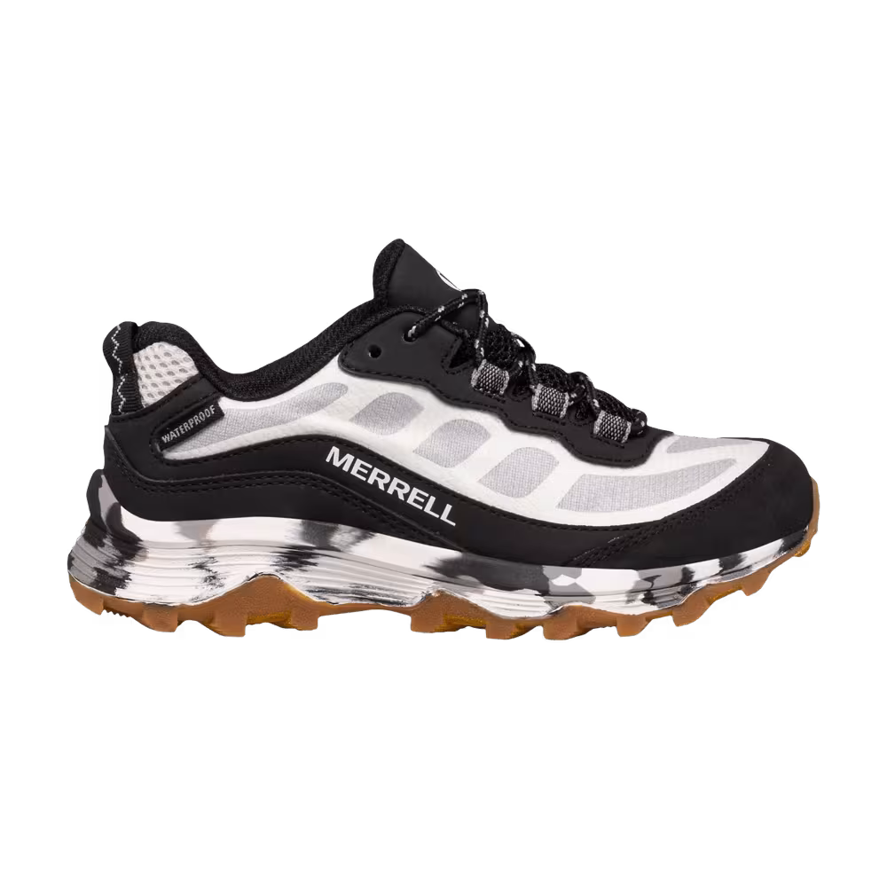Merrell Moab Speed Low Big Kid Black White Gum