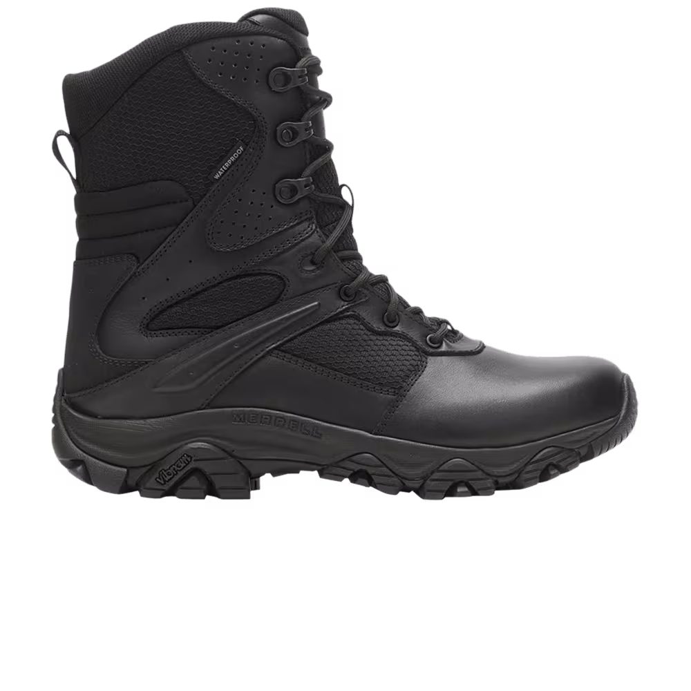 Merrell Moab 3 8 Inch Tactical Response Zip Waterproof Boot Triple Black