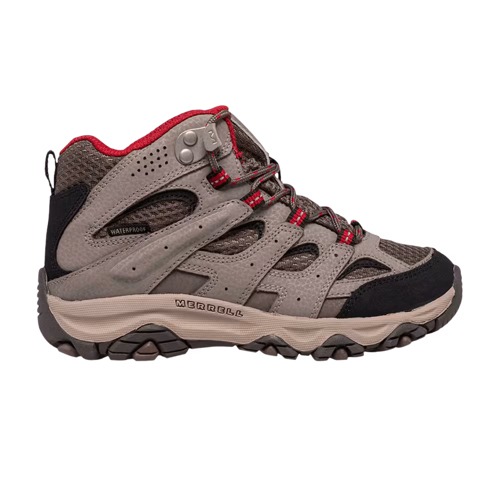 Merrell Moab 3 Mid Big Kid Boulder Red