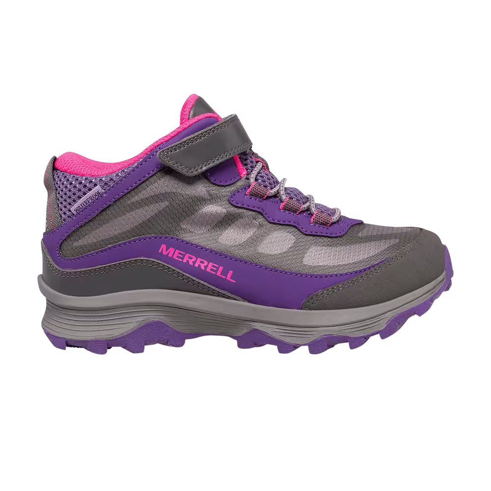 Merrell Moab Speed Mid AC Big Kid Grey Purple