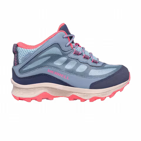 Merrell Moab Speed Mid Big Kid 'Dusty Blue Coral'