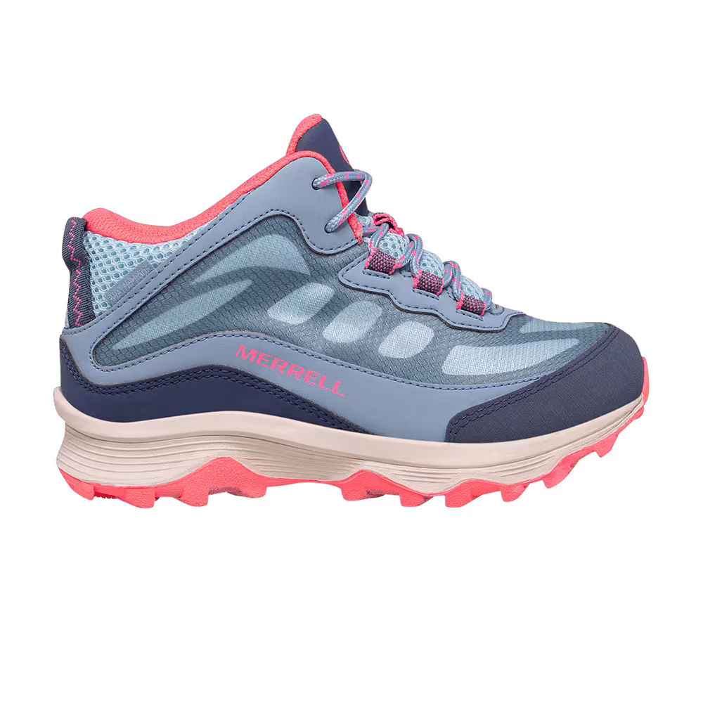Merrell Moab Speed Mid Big Kid Dusty Blue Coral