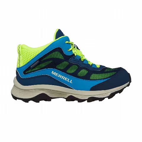 Merrell Moab Speed Mid Big Kid 'Navy Hi Viz'