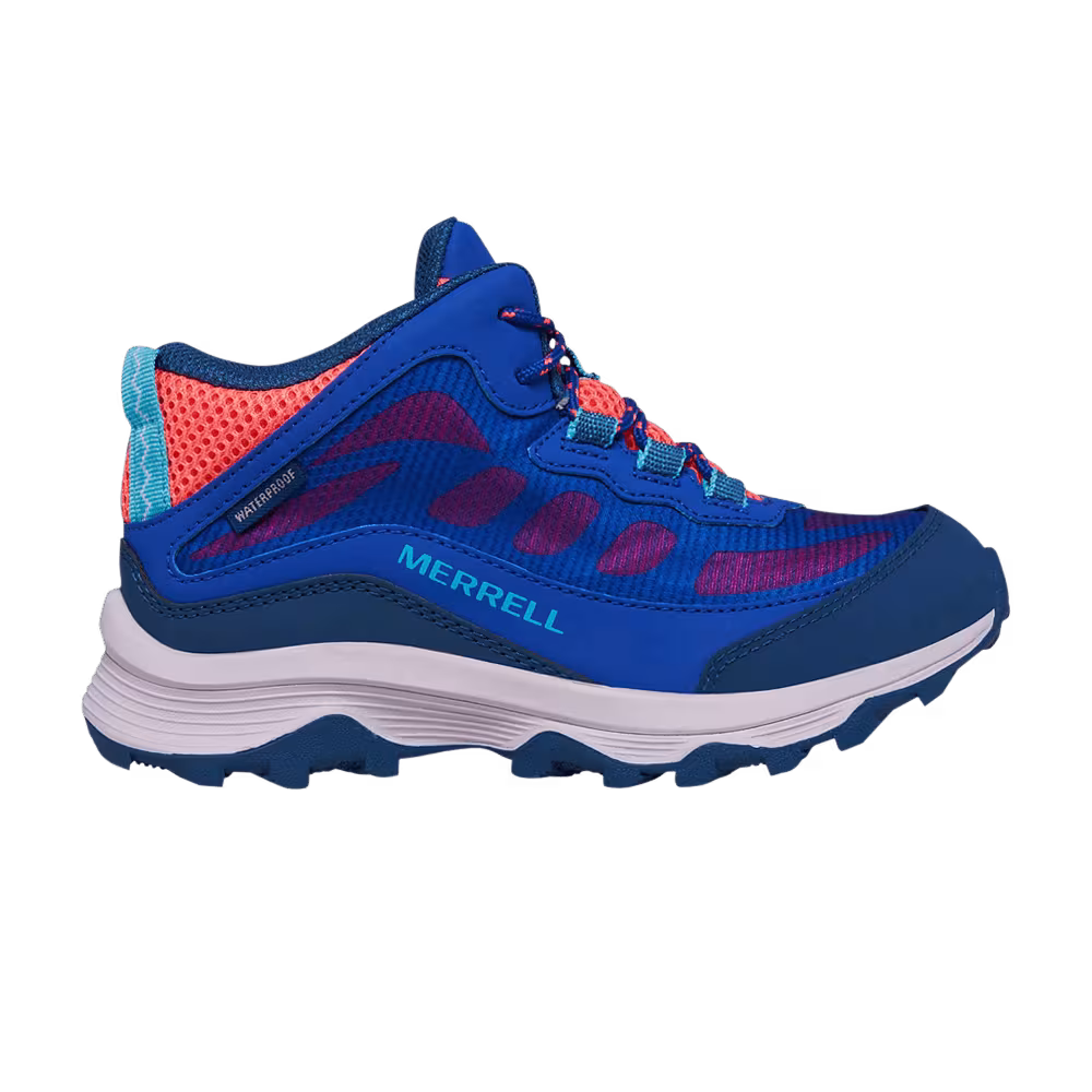 Merrell Moab Speed Mid Big Kid Blue Turquoise