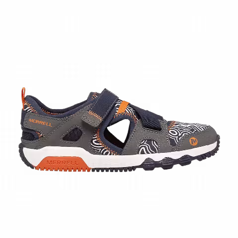 Merrell Hydro Free Roam Sandal Big Kid 'Chroma Monarch - Grey Navy'