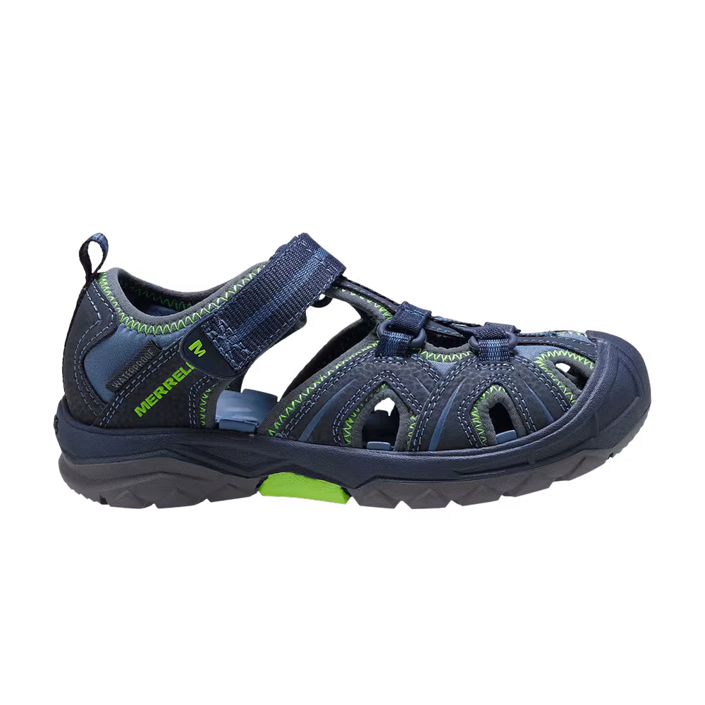 Merrell Hydro Sandal Big Kid Navy Green