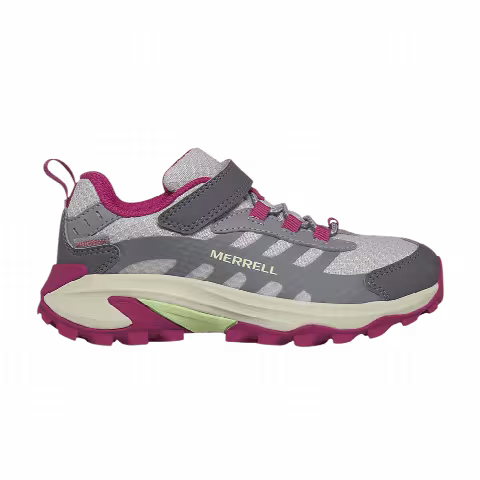 Merrell Moab Speed 2 Low AC Waterproof Big Kid 'Grey Berry Mint'
