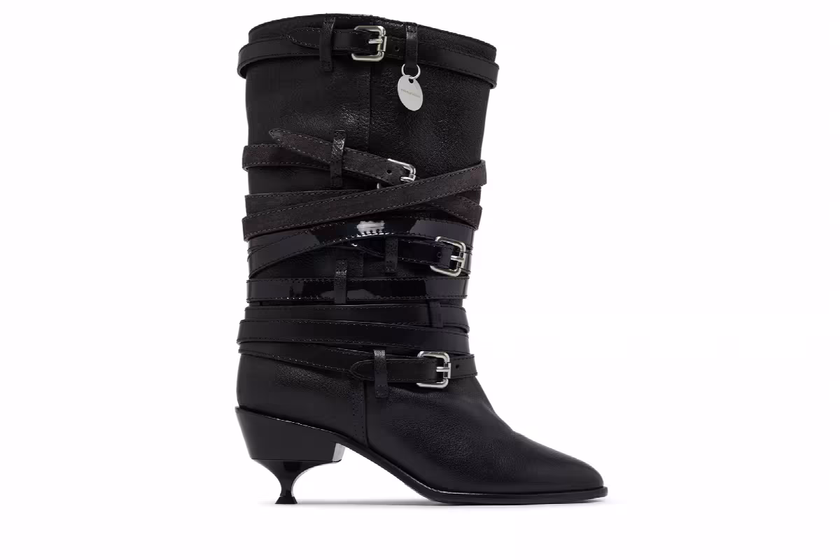 Kiko Kostadinov Women's Quad Belt Boot Onyx, view 2