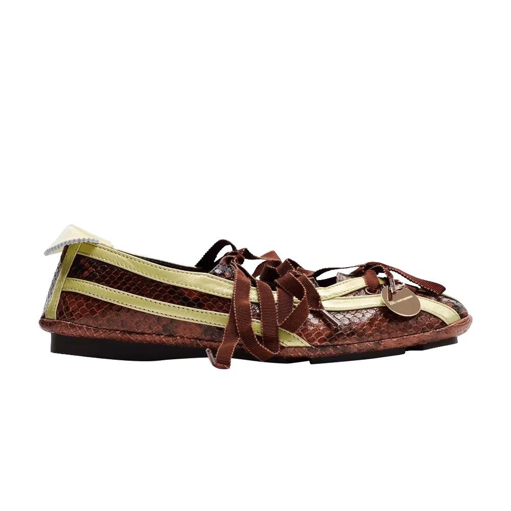 Kiko Kostadinov Women's Lella Hybrid Brown Python Golden Lime