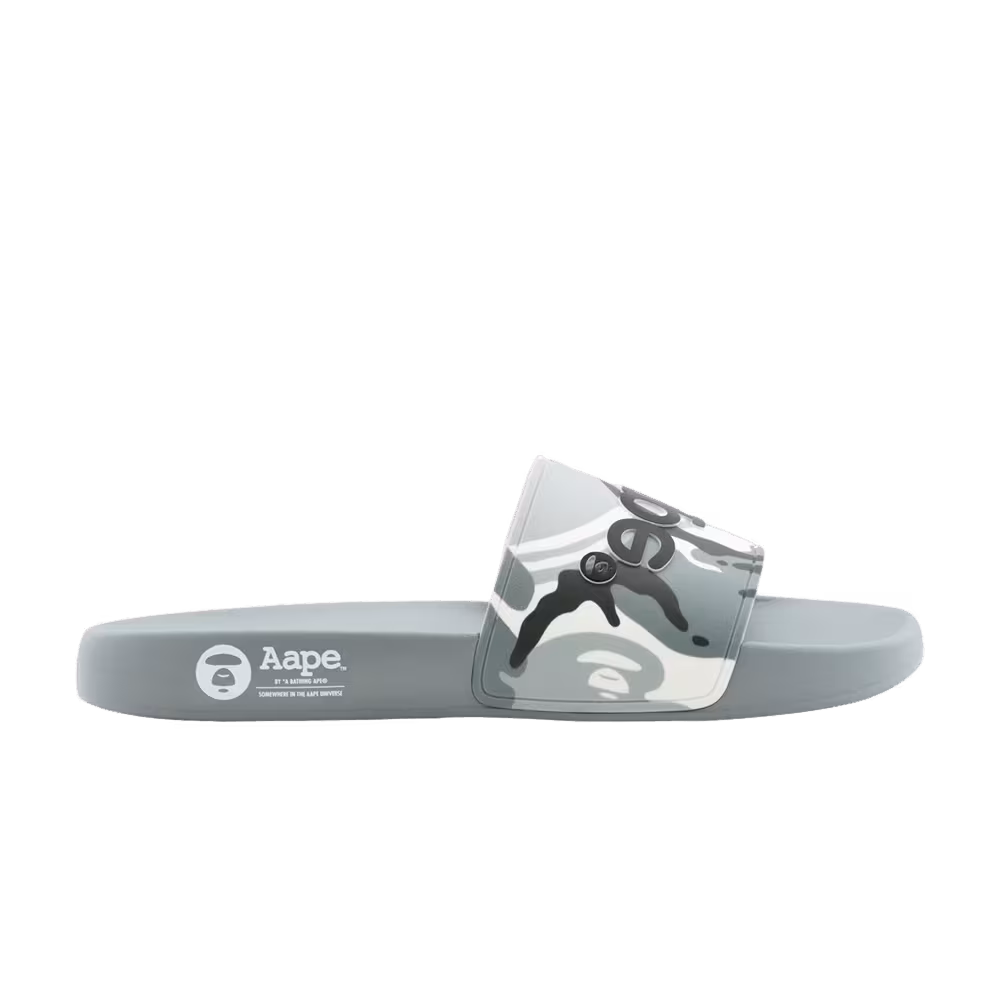 AAPE Logo Slide White Camo
