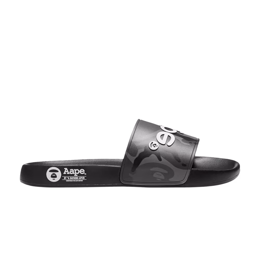 AAPE Logo Slide Black Camo
