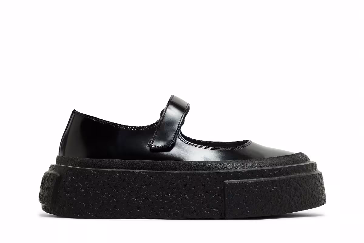MM6 Maison Margiela Women's Platform Court Black, view 2