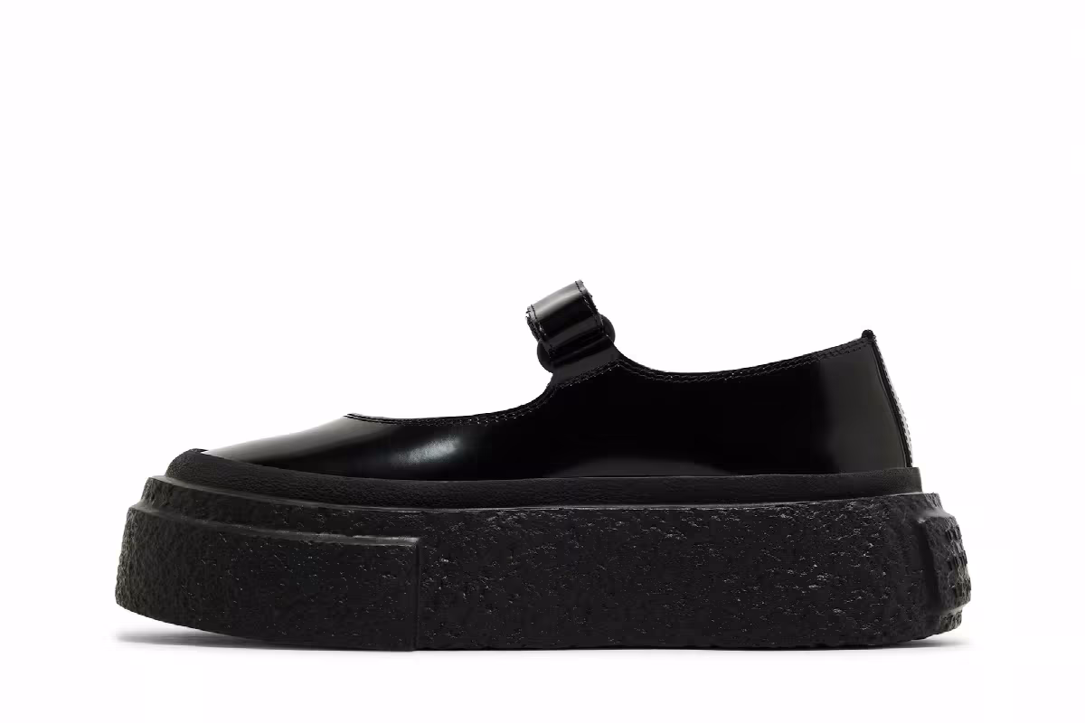 MM6 Maison Margiela Women's Platform Court Black, view 4