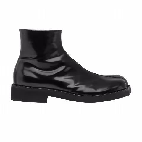 MM6 Maison Margiela Wmns Trunk Leather Ankle Boot 'Black'