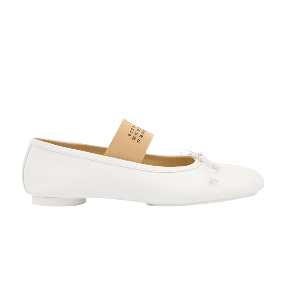 MM6 Maison Margiela Women's Anatomic Ballerinas White