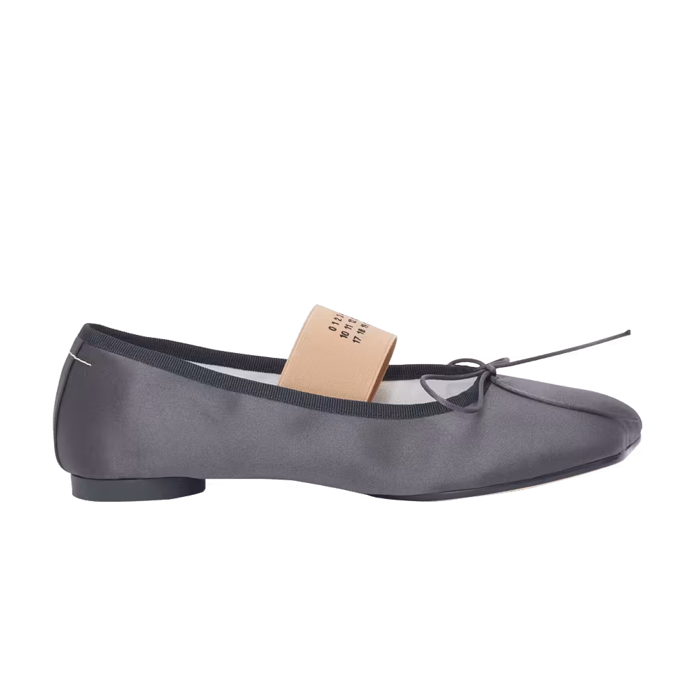 MM6 Maison Margiela Women's Anatomic Ballerinas Charcoal Grey