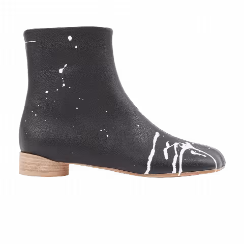 MM6 Maison Margiela Wmns Anatomic Ankle Boot 'Black Bright White'