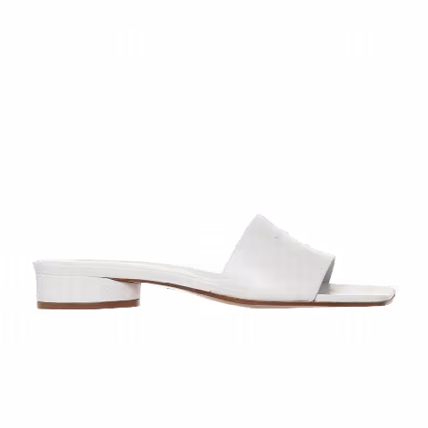 MM6 Maison Margiela Wmns Stitch Logo Sandal 'White'