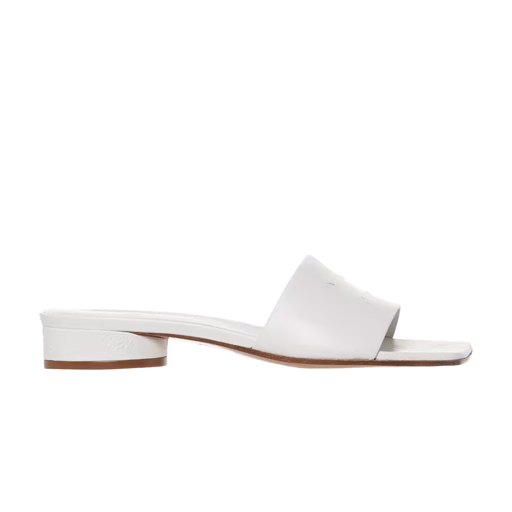 MM6 Maison Margiela Women's Stitch Logo Sandal White