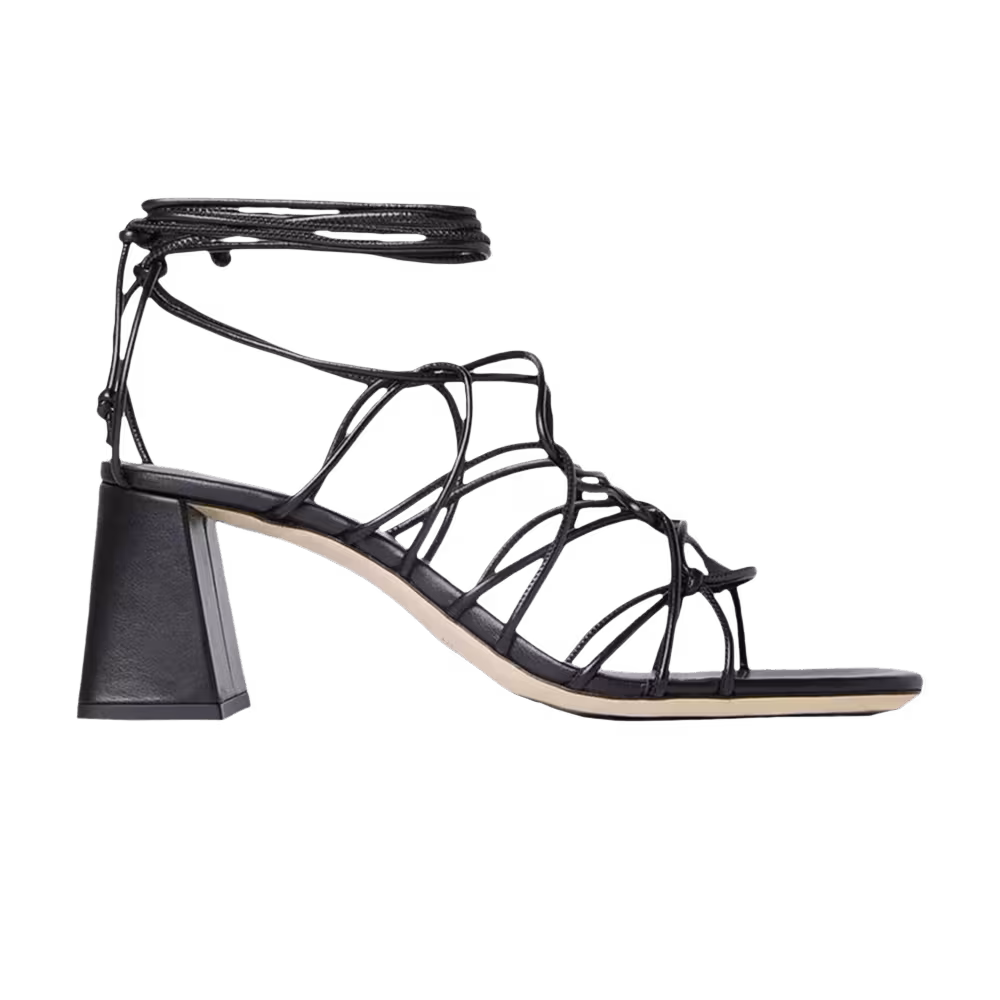 BY FAR Women's Alexander Strappy Heel Black