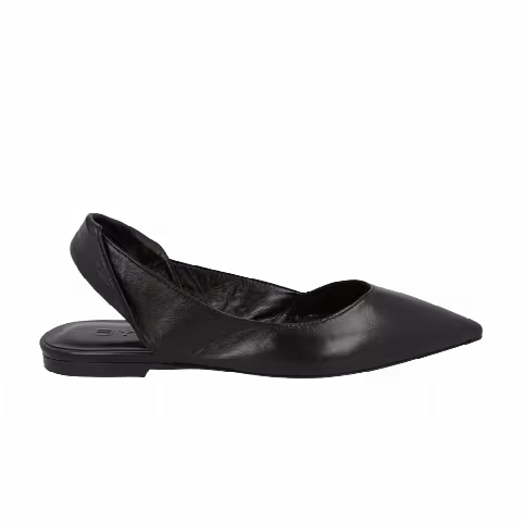 BY FAR Wmns Yasha Leather Flat 'Black'