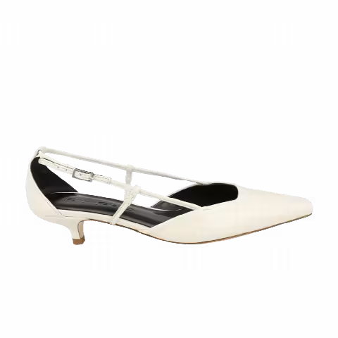BY FAR Wmns Francine Leather Pump 'White'