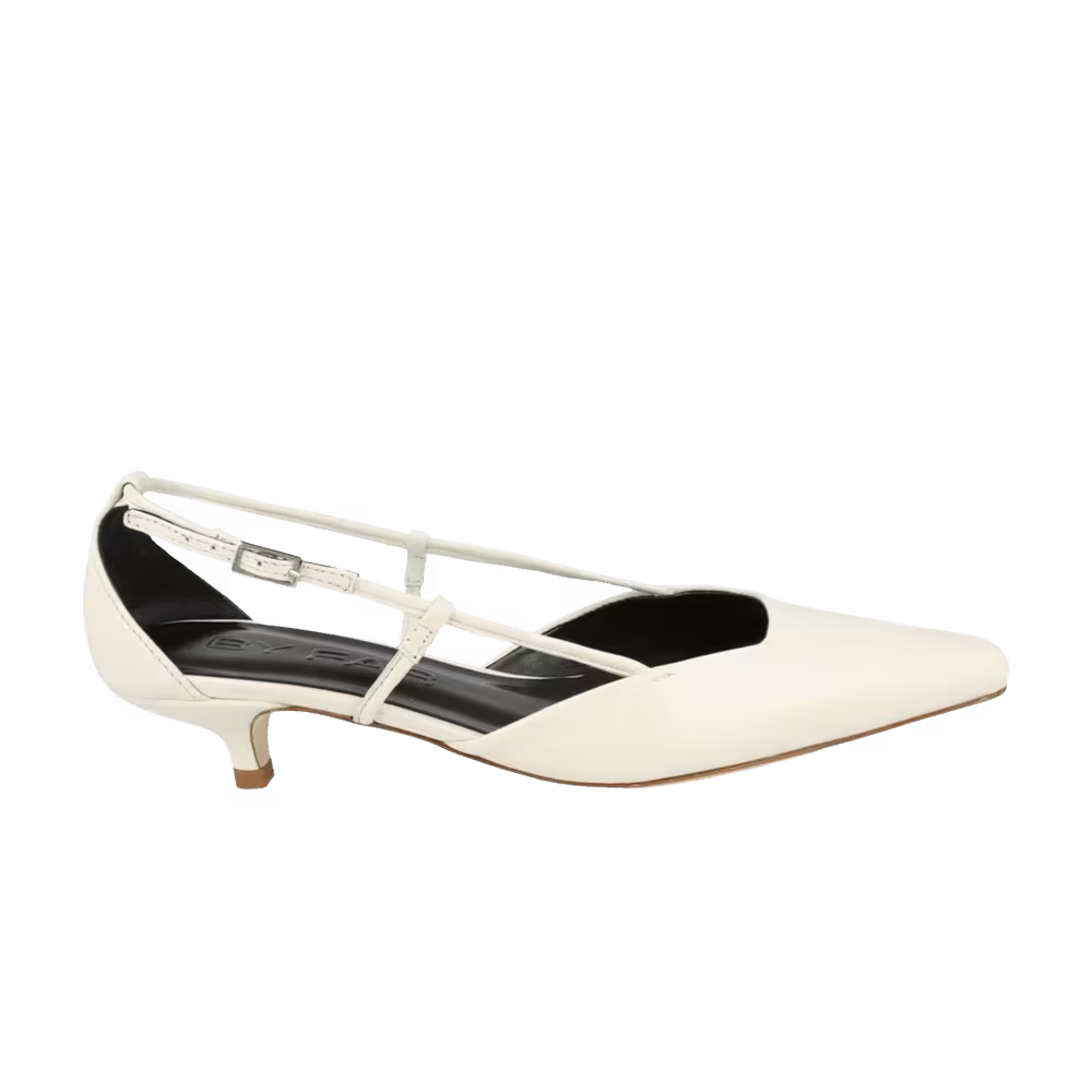 BY FAR Women's Francine Leather Pump White